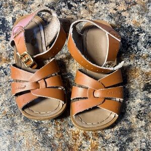 Salt Water Sandals by Hoy Tan Leather Kids Sandals